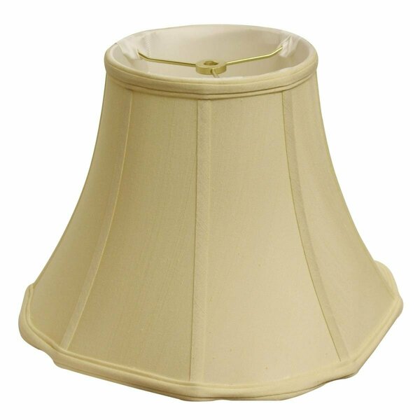 Homeroots 16 in. Octagon Monay Shantung Lampshade, Antique White 469552